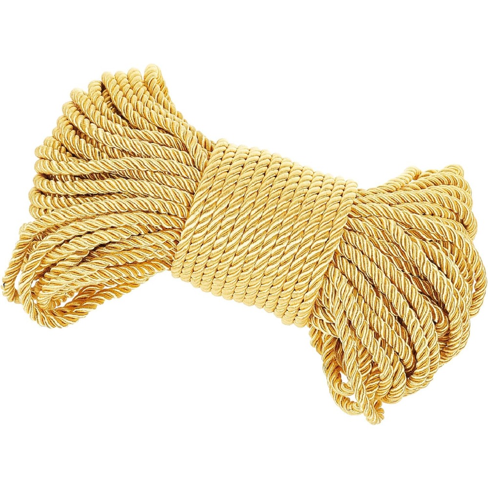 Cord Trim Twisted - 6mm Gold Cord 27 Yards Twisted