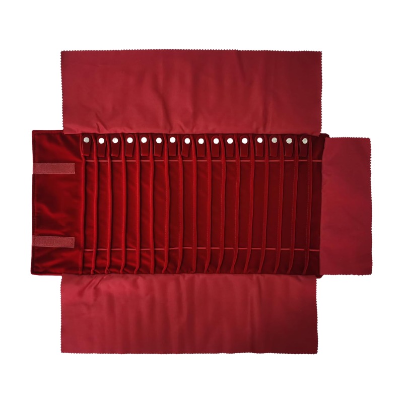 Velvet Ribbon Roll - Travel Jewelry Organizer Case Foldable Jewelry