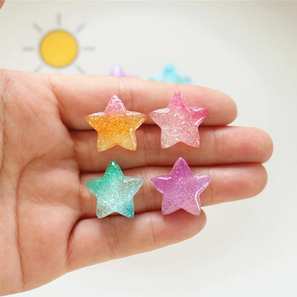 10PCS Gradient Star Series Res - đánh giá và giá Christmas Craft Embellishment
