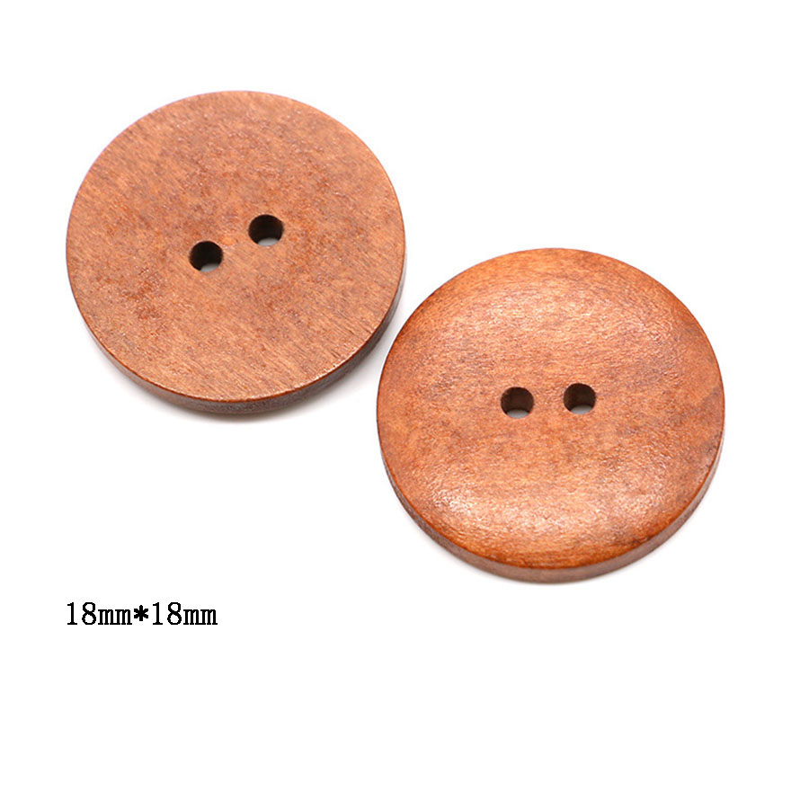 10pcs 18mm Round Wooden Button - đánh giá và giá Embellishments For Scrapbooking