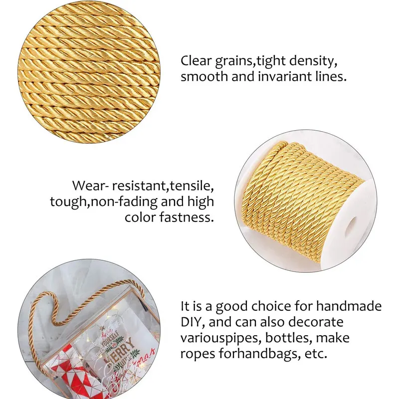 5mm 100yards Twisted Cord Rope - đánh giá và giá Cord Trim Twisted