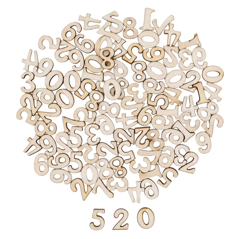 100pcs Letters Wooden Alphabet - đánh giá và giá Embellishments For Scrapbooking