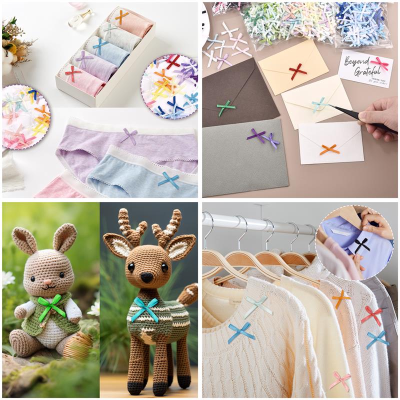 100Pcs 3mm Ribbons Mini Satin  - đánh giá và giá Christmas Craft Embellishment
