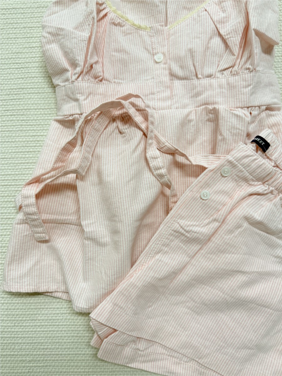 Pink Striped Lace Trim Tank Sh - đánh giá và giá Elastic Lace Trim