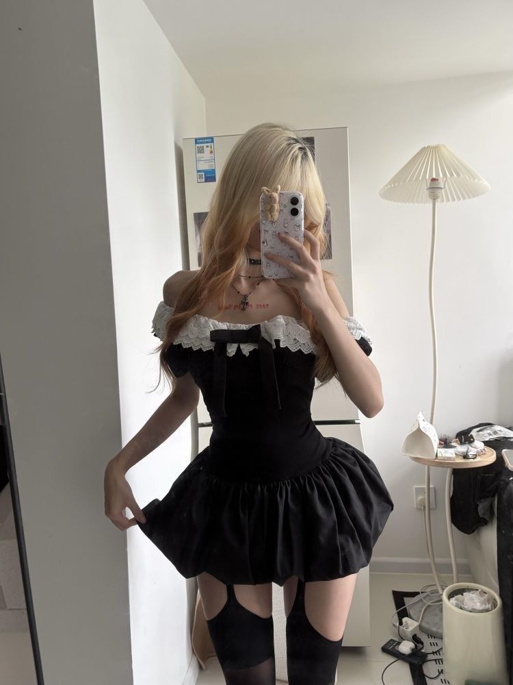 Coquette Korean Sexy Off Shoul - đánh giá và giá Elastic Lace Trim