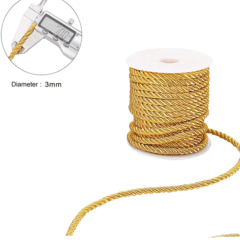 3mm 10m Twisted Cord Rope Trim - đánh giá và giá Cord Trim Twisted