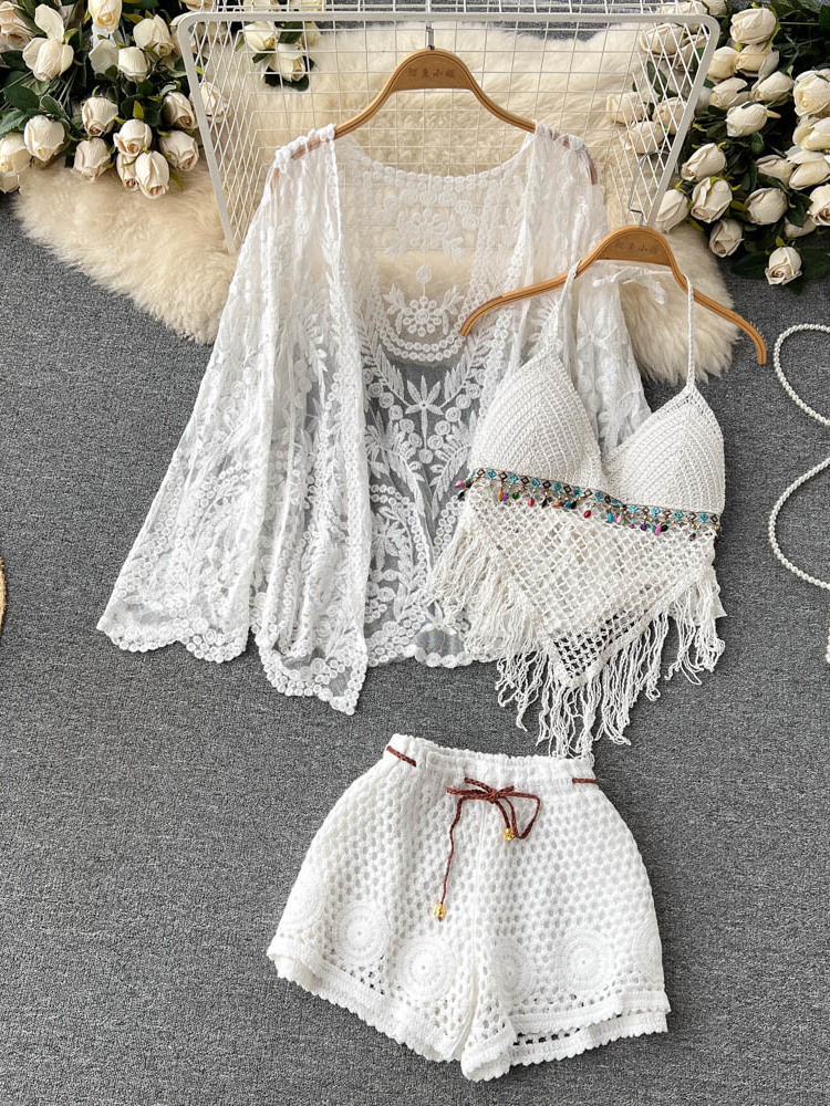 Summer New Holiday Suit Women' - đánh giá và giá Tassel Fringe Trim