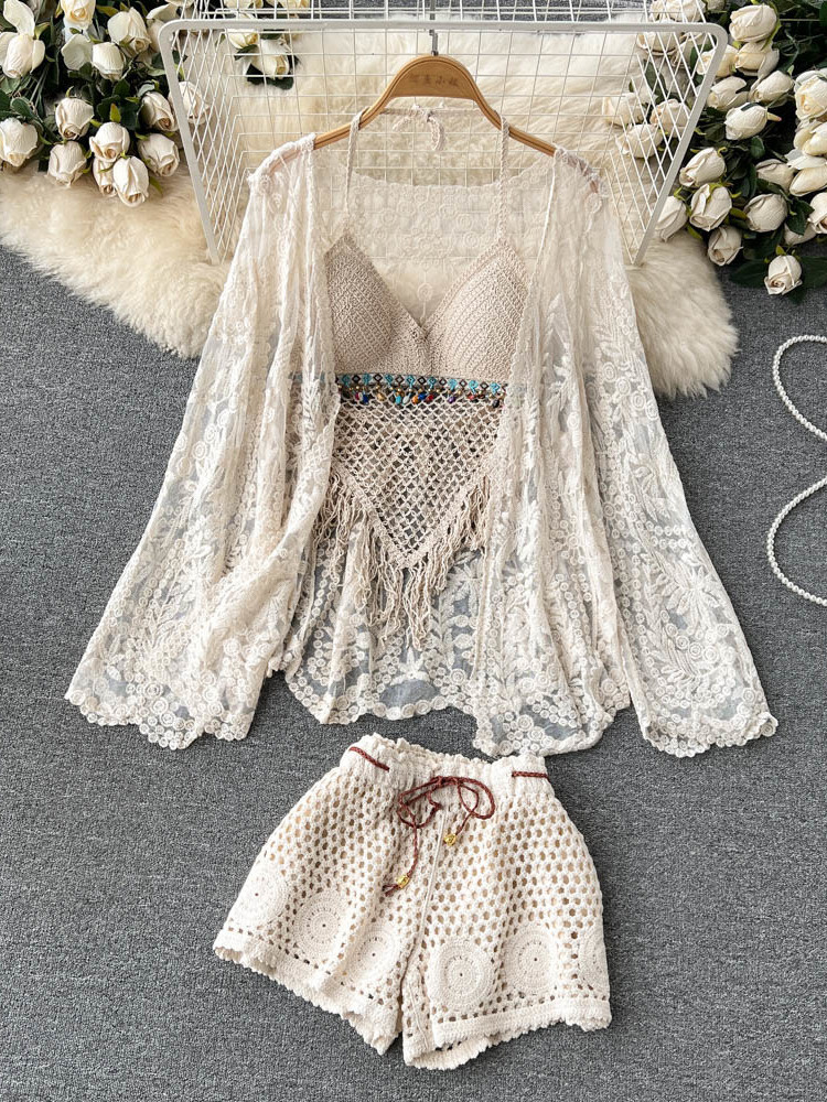 Summer New Holiday Suit Women' - đánh giá và giá Tassel Fringe Trim