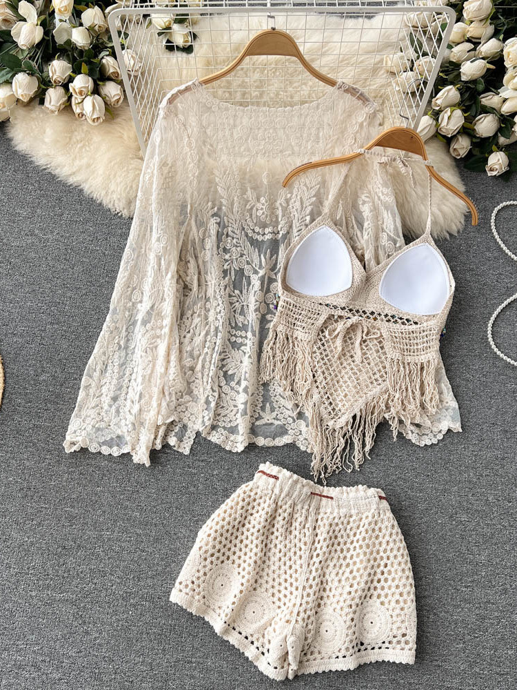 Summer New Holiday Suit Women' - đánh giá và giá Tassel Fringe Trim