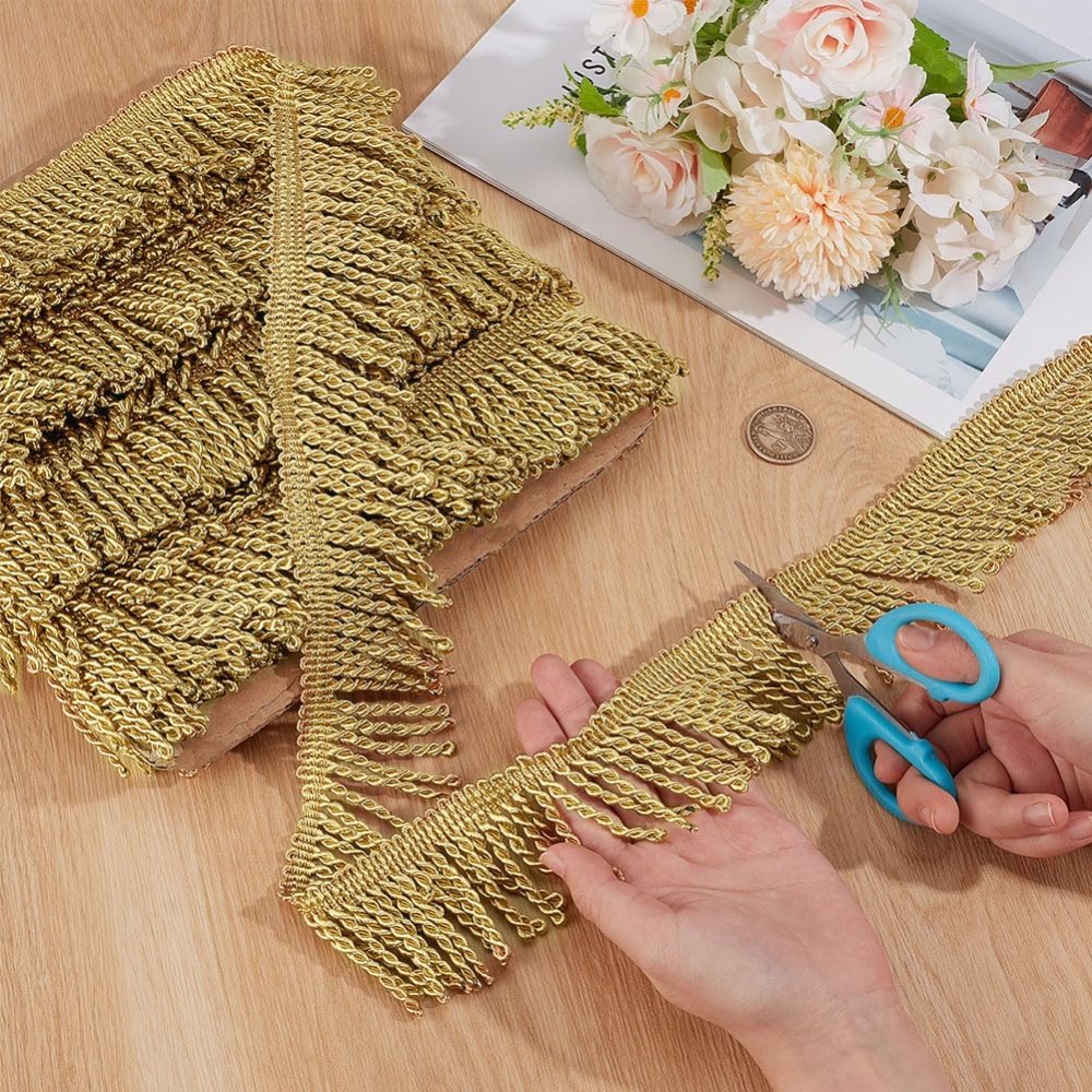 12 Yardsx2.2Inch Fringe Trim C - đánh giá và giá Tassel Fringe Trim