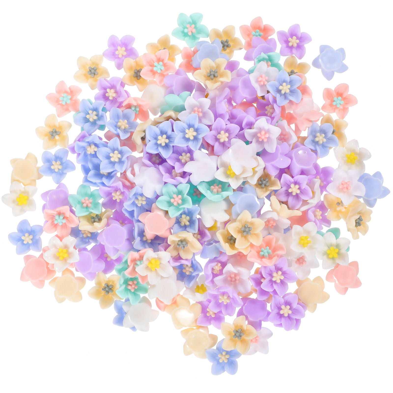 200Pcs Unique Resin Flower Emb - đánh giá và giá Embellishment Crafts