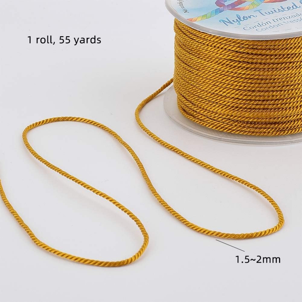 55 Yards 1mm Twisted Satin Nyl - đánh giá và giá Cord Trim Twisted