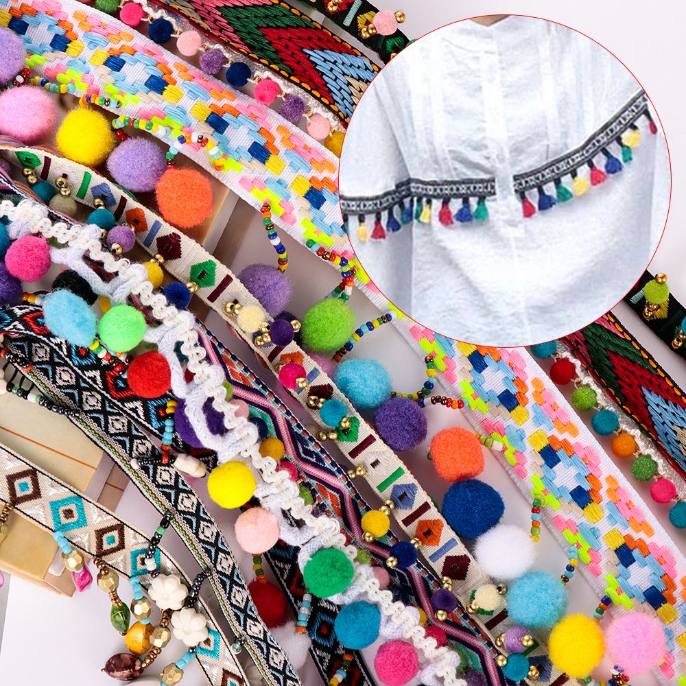 1yard Bohemia Tassel Lace Trim - đánh giá và giá Tassel Fringe Trim