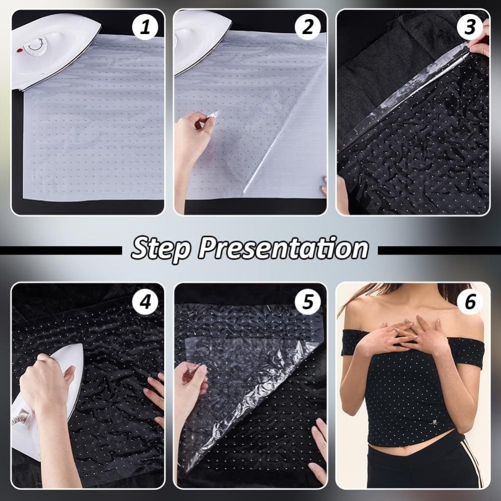 6 Sheet Glitter Hotfix Rhinest - đánh giá và giá Hotfix Rhinestone Sheet