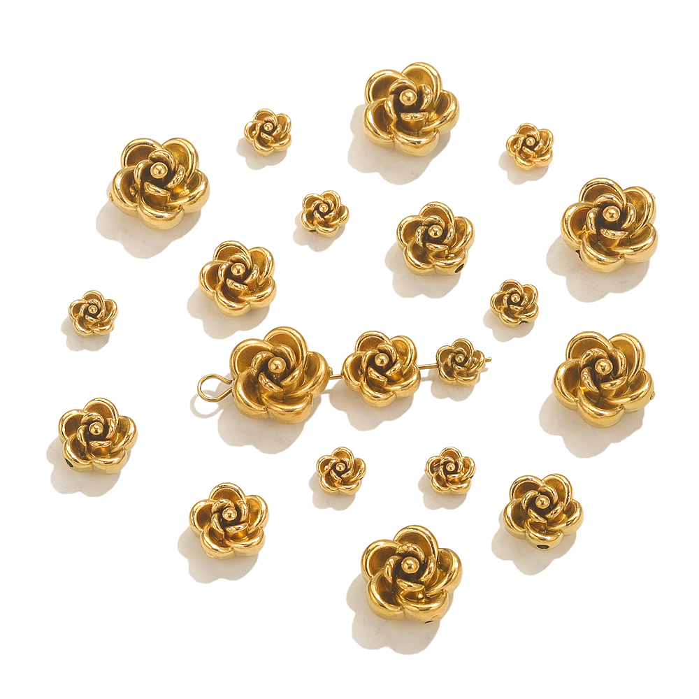 10pcs Stainless Steel Rose Flo - đánh giá và giá Embellishment Crafts