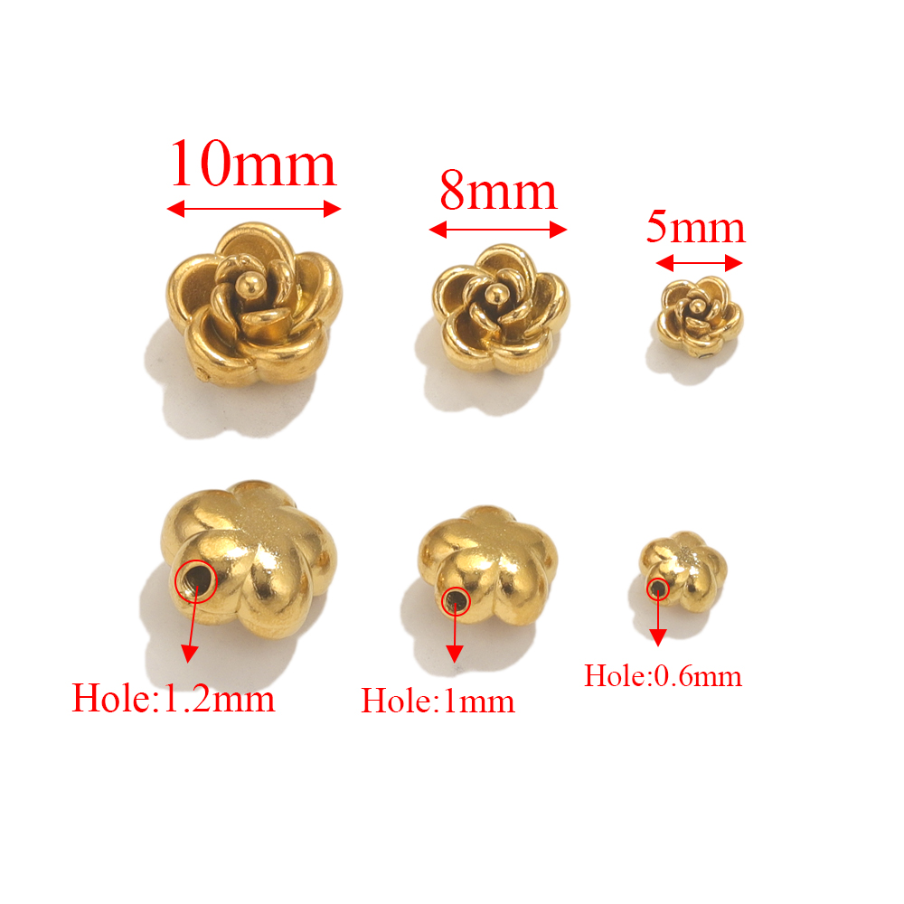 10pcs Stainless Steel Rose Flo - đánh giá và giá Embellishment Crafts