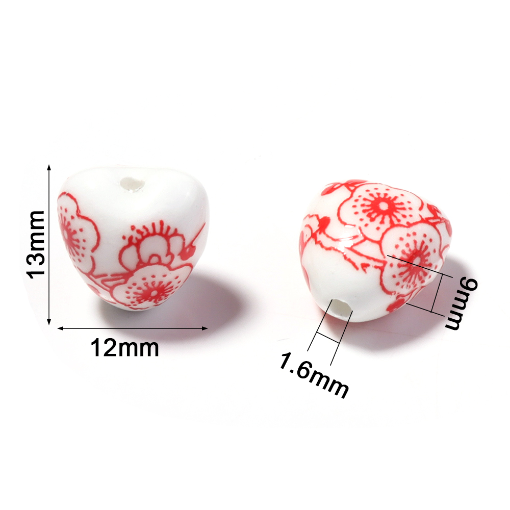 10pcs 12x13mm Heart Shape Flow - đánh giá và giá Embellishment Crafts