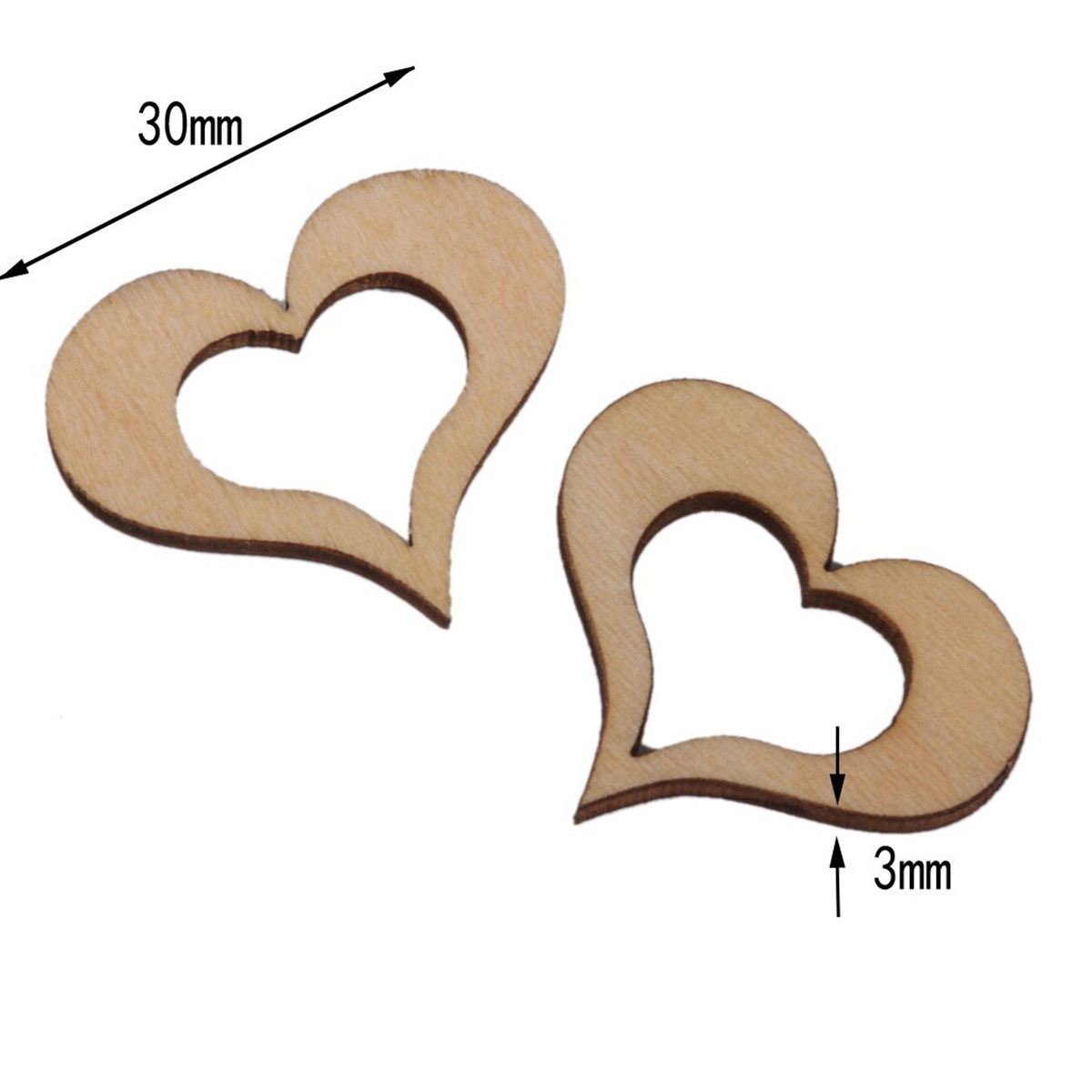 50Pcs Wood Color Basswood Natu - đánh giá và giá Embellishments For Scrapbooking