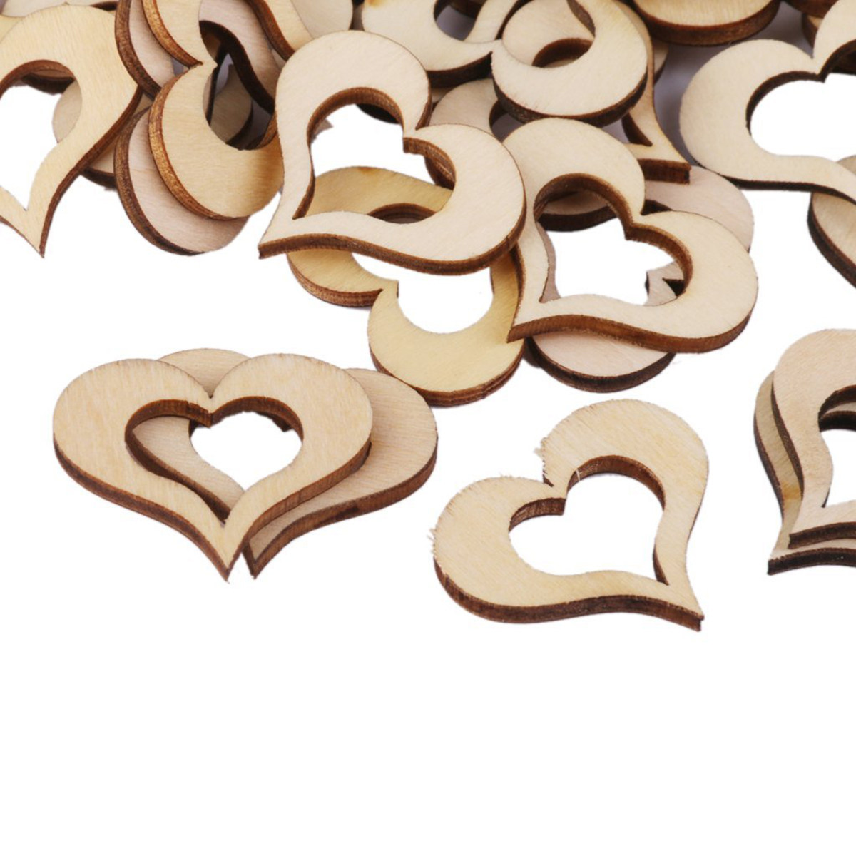 50Pcs Wood Color Basswood Natu - đánh giá và giá Embellishments For Scrapbooking