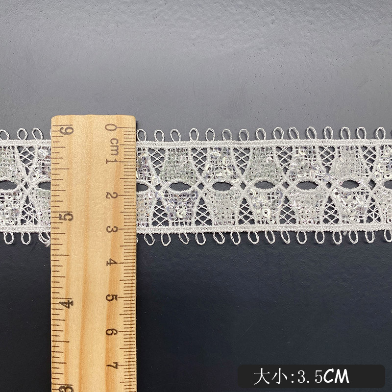 Rỗng Đeo Kim Sa Lấp Lánh Nơ Vi - đánh giá và giá Lace Ribbon Trim
