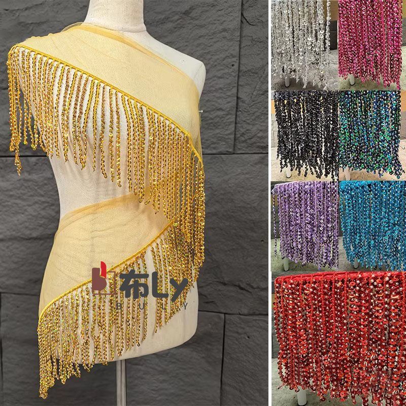 15cm Beaded Sequin Tassel Frin - đánh giá và giá Tassel Fringe Trim