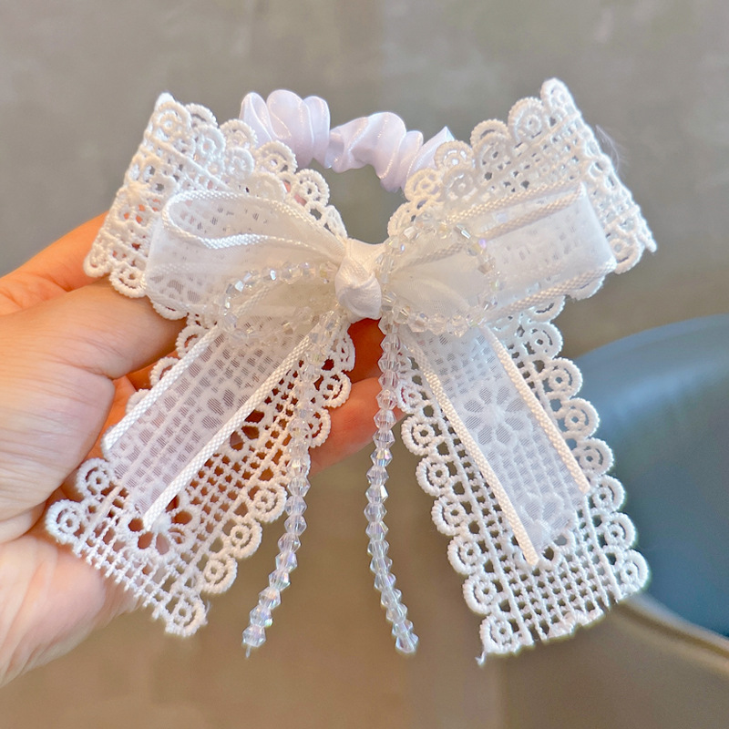 Elastic Hair Ties White Lace B - đánh giá và giá Tassel Fringe Trim