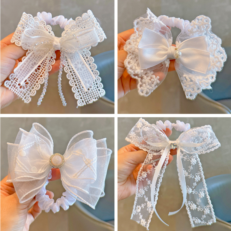 Elastic Hair Ties White Lace B - đánh giá và giá Tassel Fringe Trim