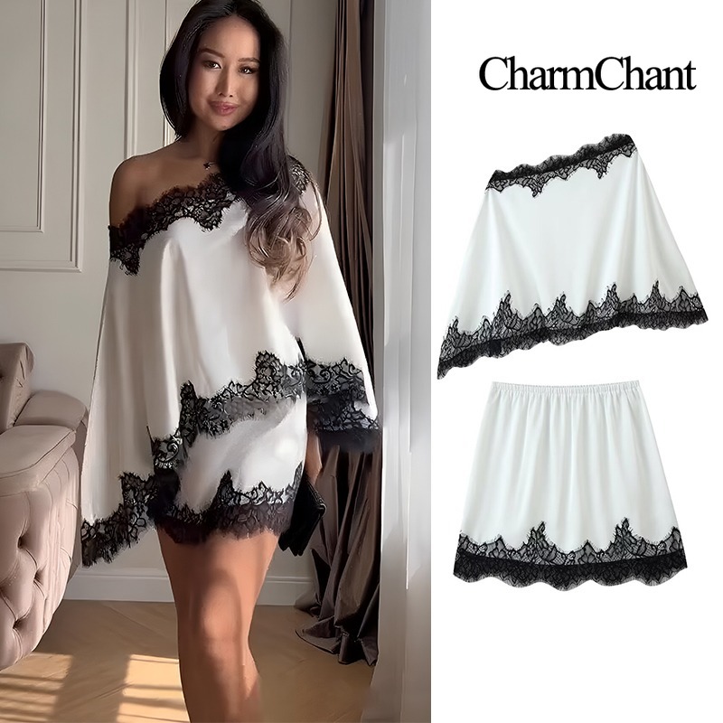 CHARMCHANT Women's Satin Lace  - đánh giá và giá Elastic Lace Trim