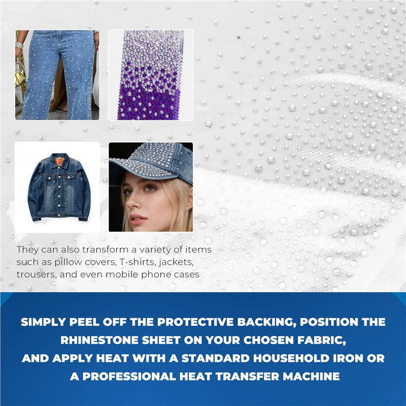 2025 Trend For DIY Crafts, Gli - đánh giá và giá Hotfix Rhinestone Sheet