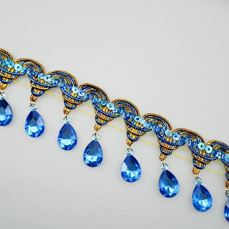 Rhinestone Fringe Tassel Lace  - đánh giá và giá Tassel Fringe Trim