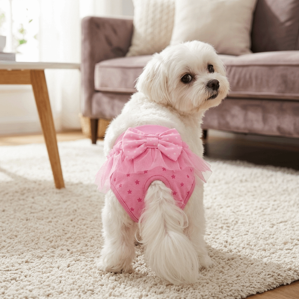 Pink Tone Pet Sanitary Pant La - đánh giá và giá Elastic Lace Trim
