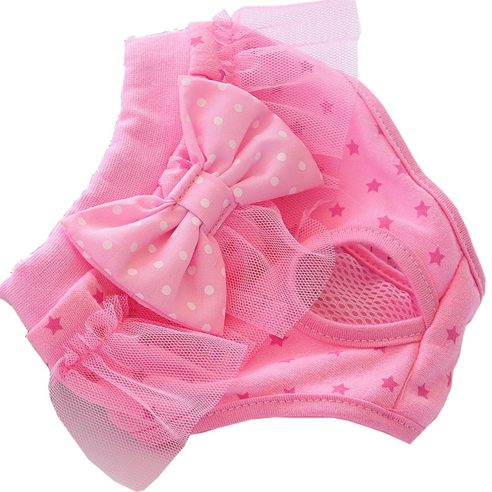 Pink Tone Pet Sanitary Pant La - đánh giá và giá Elastic Lace Trim
